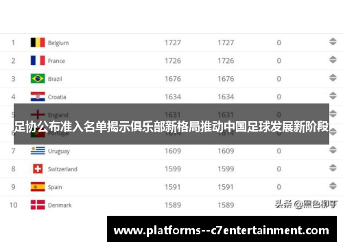 足协公布准入名单揭示俱乐部新格局推动中国足球发展新阶段